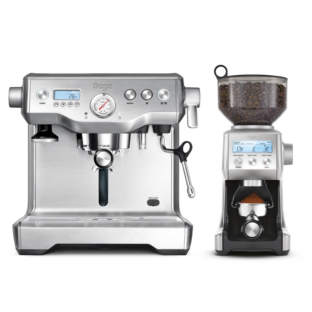 Sage The Dynamic Duo SET - Siebträger Espressomaschine + Smart Grinder Kaffeemühle