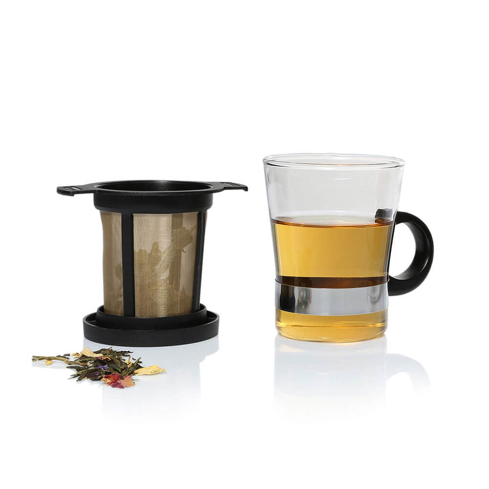 finum Tea Glass System - Teeglas 200ml mit Dauerfilter